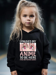 Anime Girl Print 2pcs Girls Outfits For Sports Spring Fall Outdoor Gift
