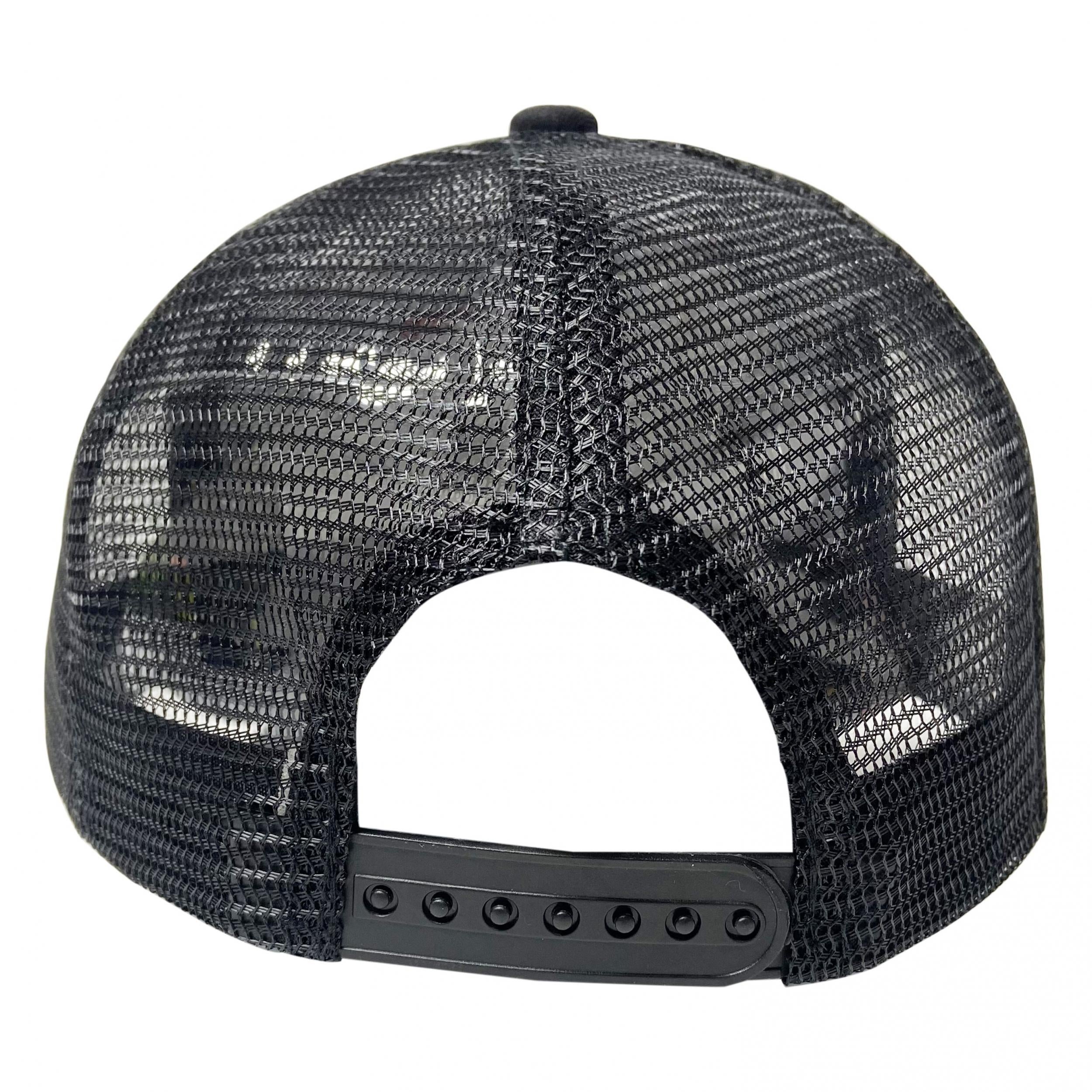 Embroidered Bull Pattern Mesh Baseball Cap Adjustable Hat