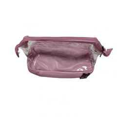 Waterproof Cosmetic Bag With Brush Holder Large Capacity Travel Clear Makeup Bag