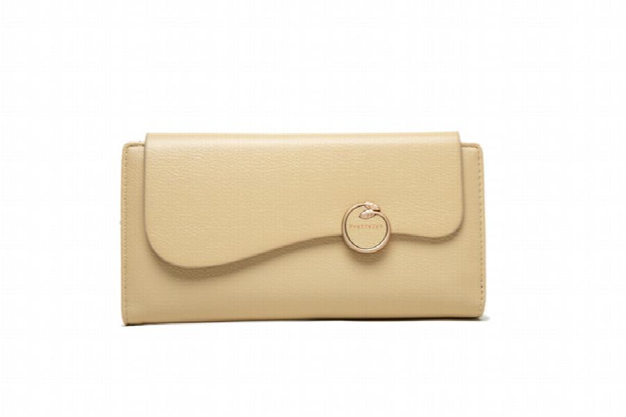 Women's Large Capacity Long Wallet Two Fold Buckle Wallet