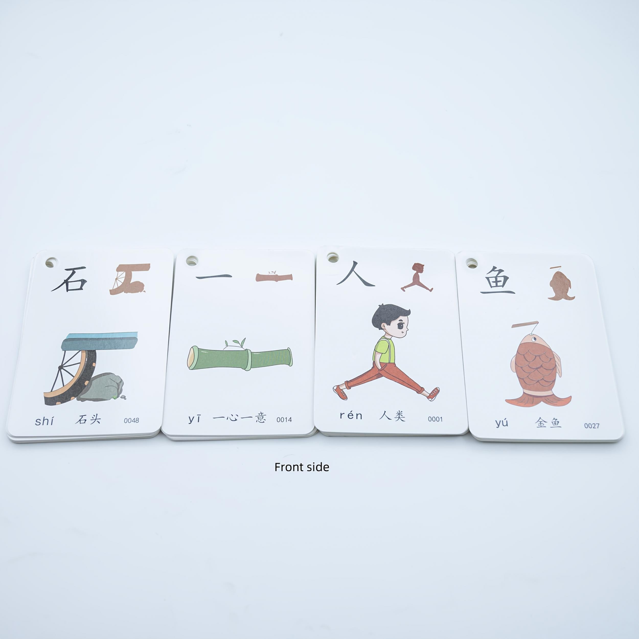 50 Chinese Character Cards for Easy Learning with Pictures - Memorize Quickly