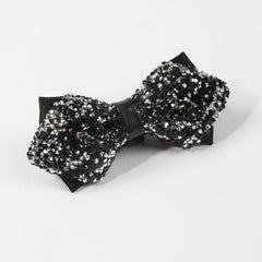 Rhinestone Gypsophila Double Layer Bow Tie For Men