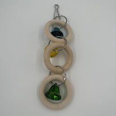 Bird Chew Toy Bell String Toy For Parrots Interactive Chain Toy
