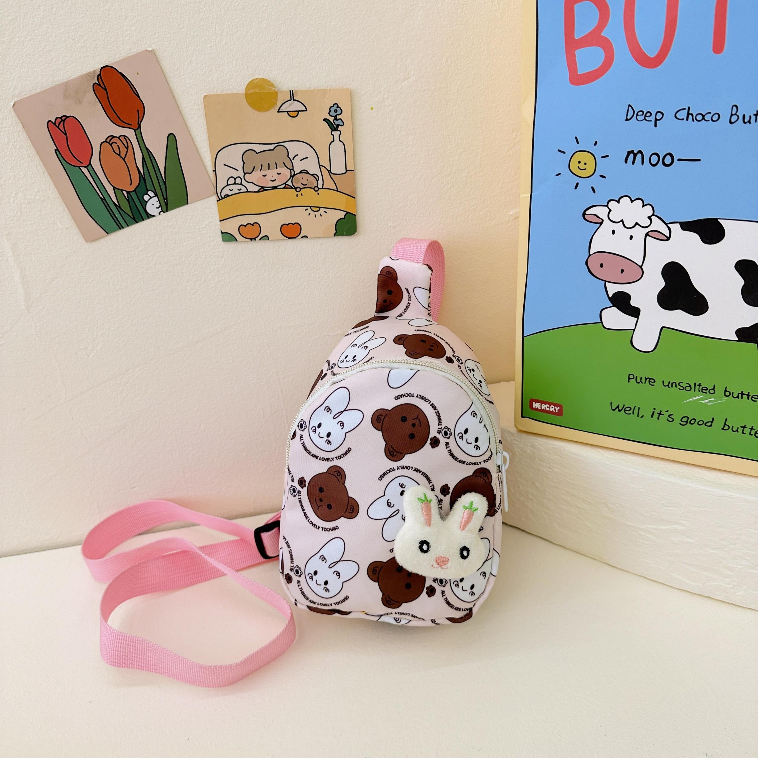 Rabbits Pattern Chest Bag Shoulder Bag