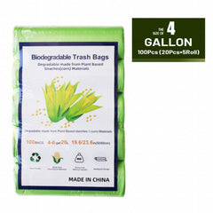 Eco Friendly Disposable Garbage Bags Grass Green Thickened - 120pcs