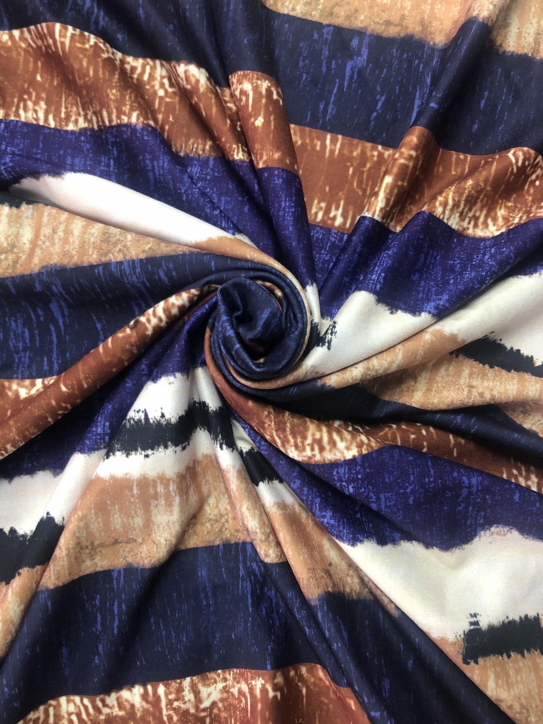 Women's Plus Stripe Print Button Decor Casual Dress