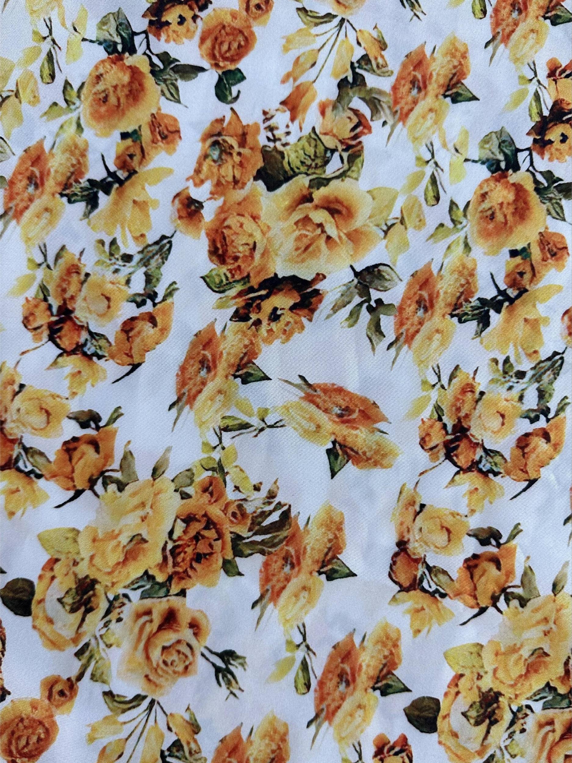 Women's Plus Floral Print Wide Leg Trousers