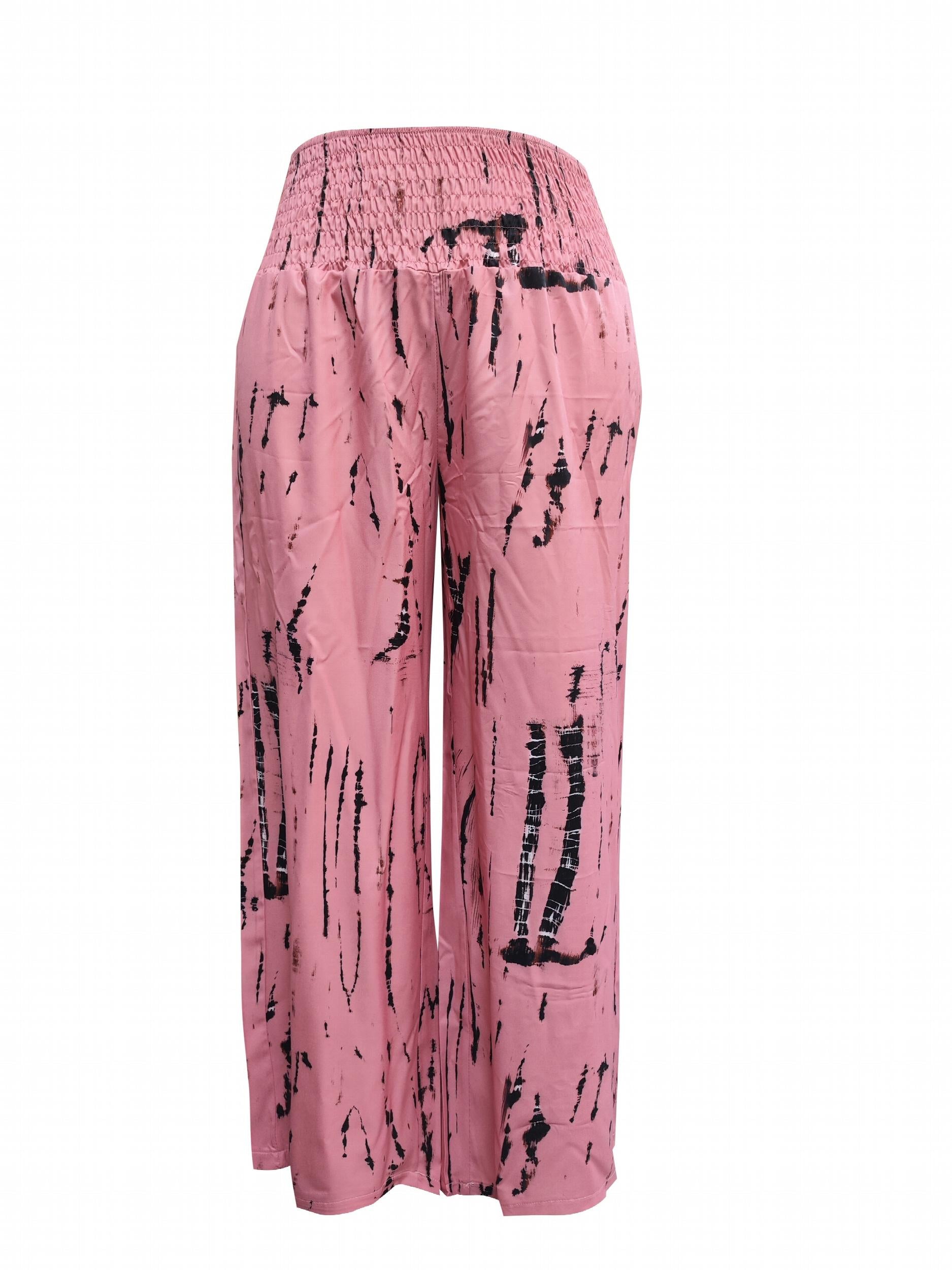  Tie Dye Wide Leg Boho Pants