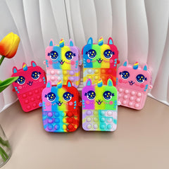 Girls Unicorn Coin Purse Crossbody Bag Gift Kids Accessories