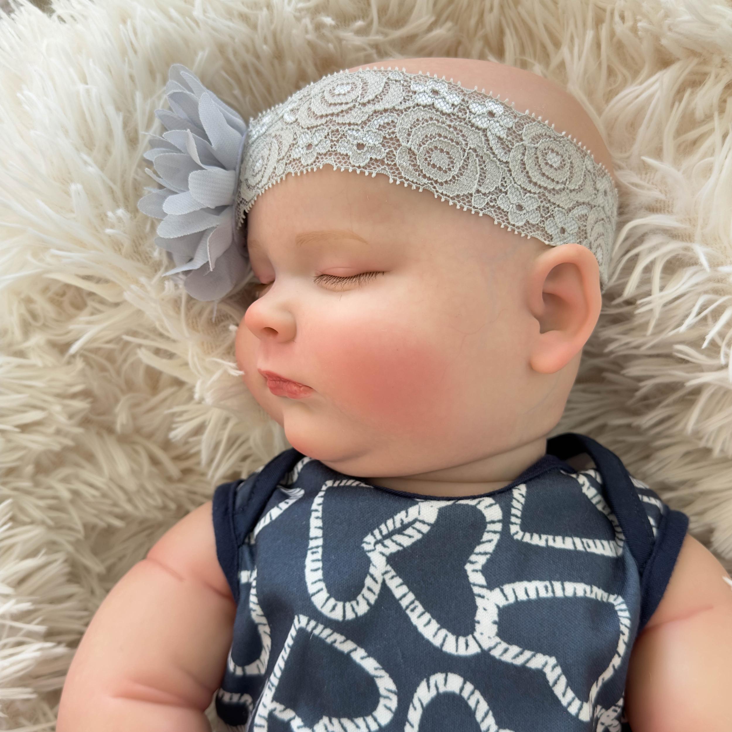 20 Inch Vinyl Reborn Doll Little Boy Doll Light Head Cloth Body