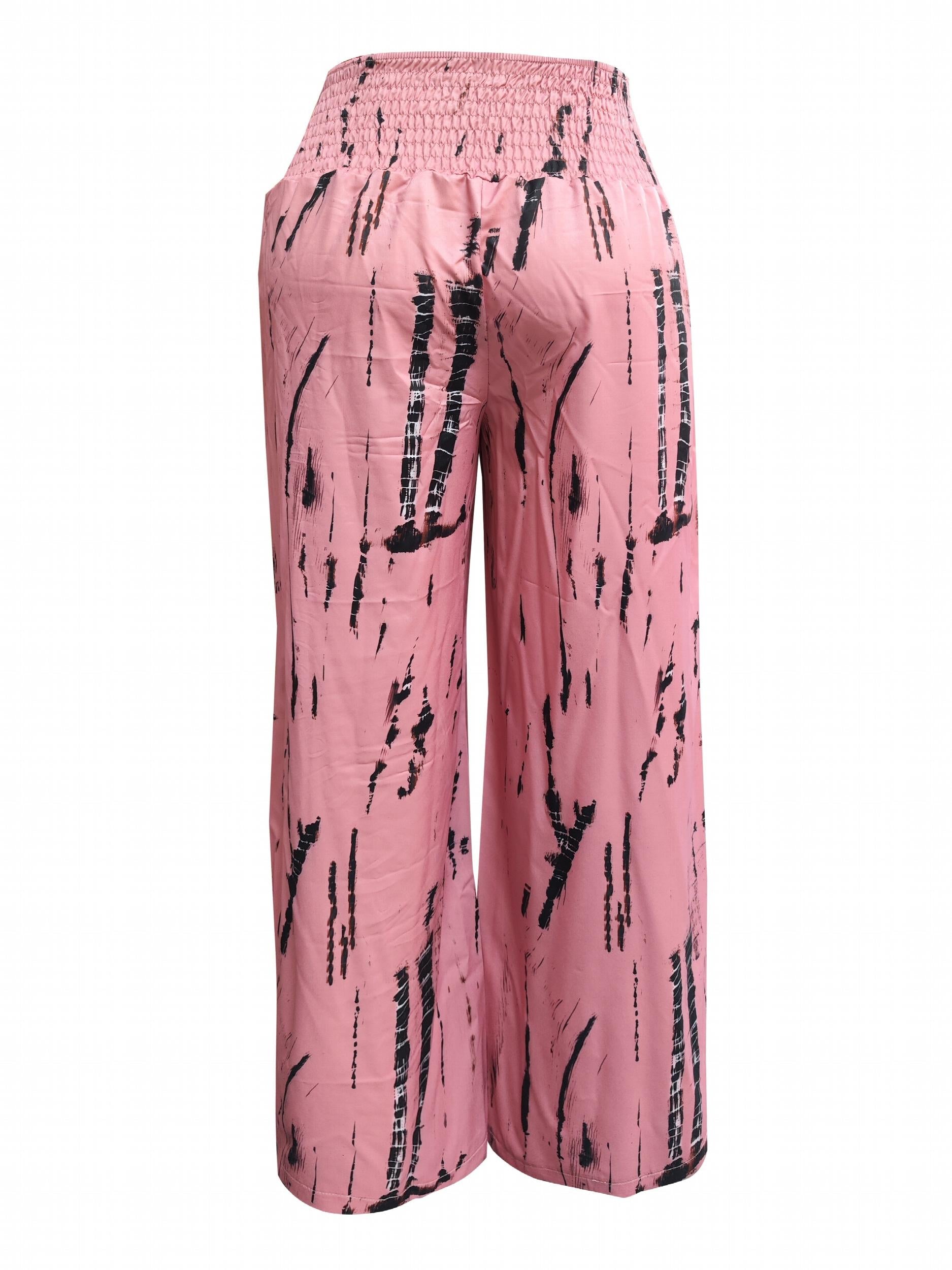  Tie Dye Wide Leg Boho Pants
