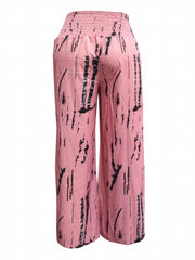  Tie Dye Wide Leg Boho Pants