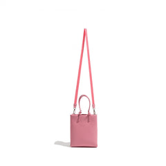 Soft Leather Women Shoulder Bag Top Handle Handbag Solid Phone Purse Small Totes