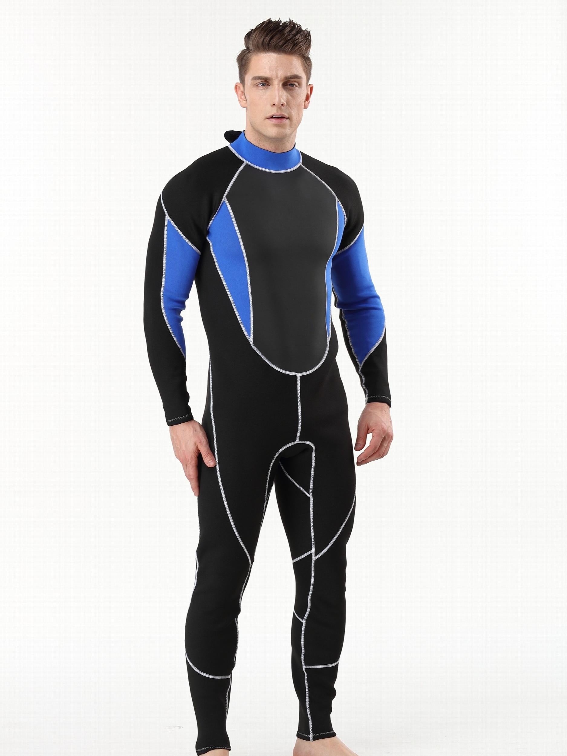 Men's 2mm Neoprene Diving Suit Warm Anti Jellyfish Protection Wetsuit
