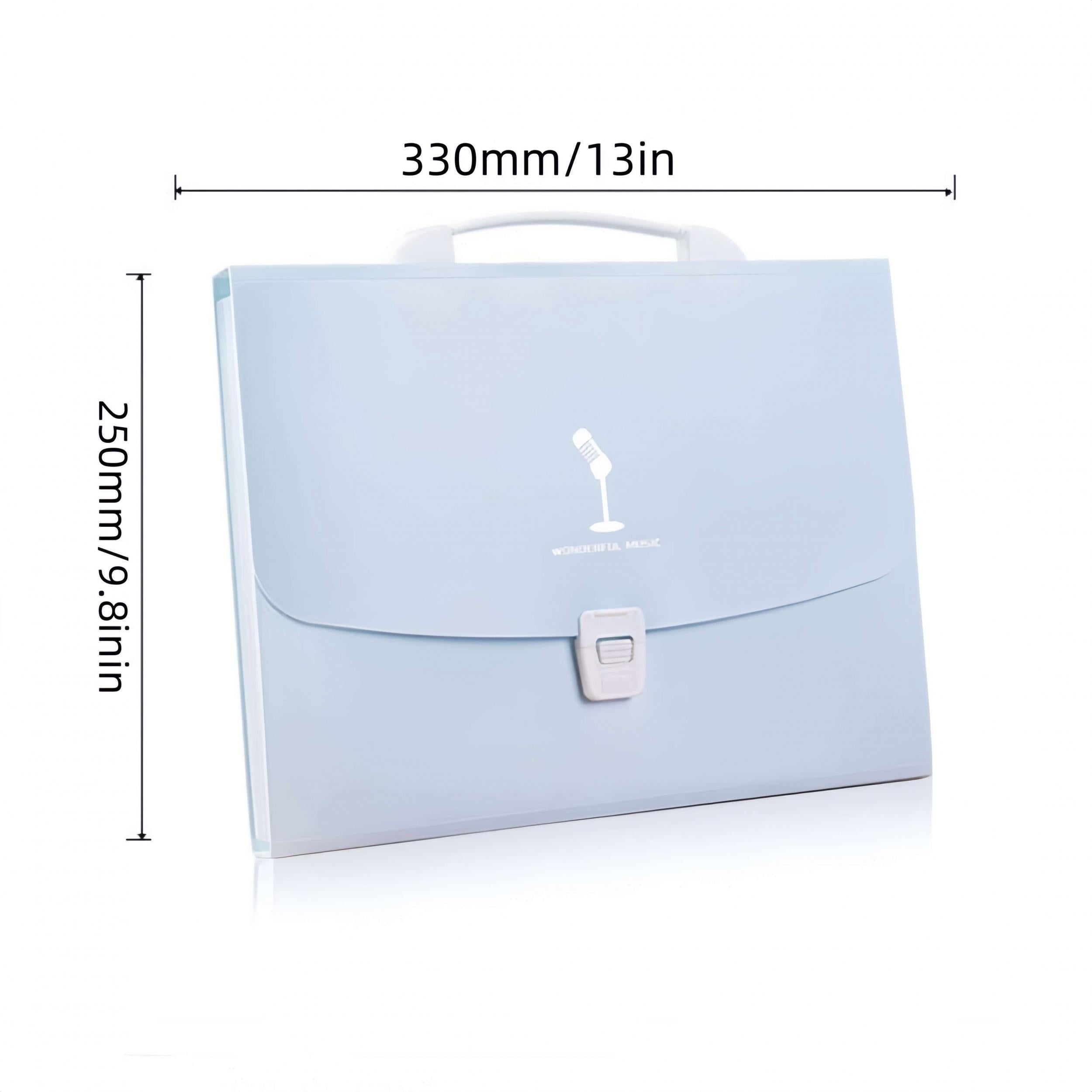 10pcs A4 Layer Organ Bag 13 Layer Portable School Bag
