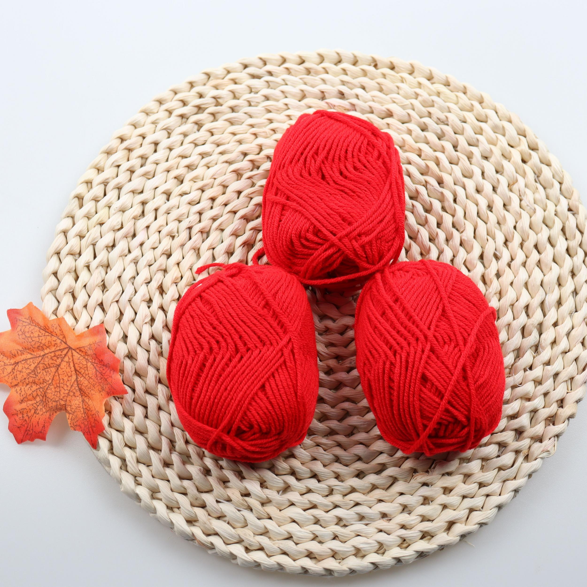 Colorful 4-Layer Cotton Yarn for Crocheting & Knitting