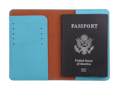 Nubuck Leather Passport Holder Cover for Men and Women