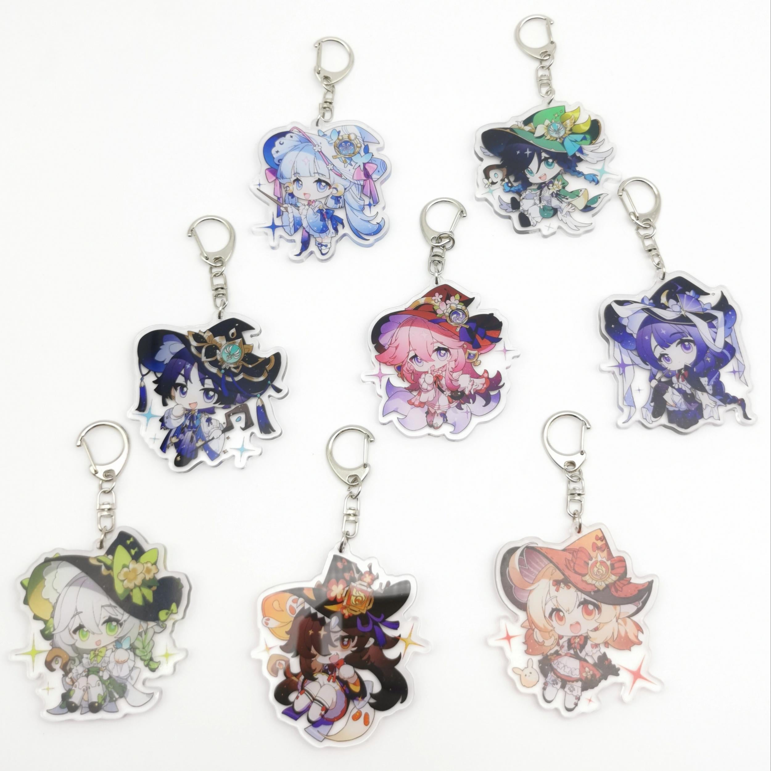 Anime Little Witch Key Ring Halloween Decoration Pendant