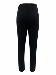 Solid Long Length Leggings with Buttons Women's Clothing