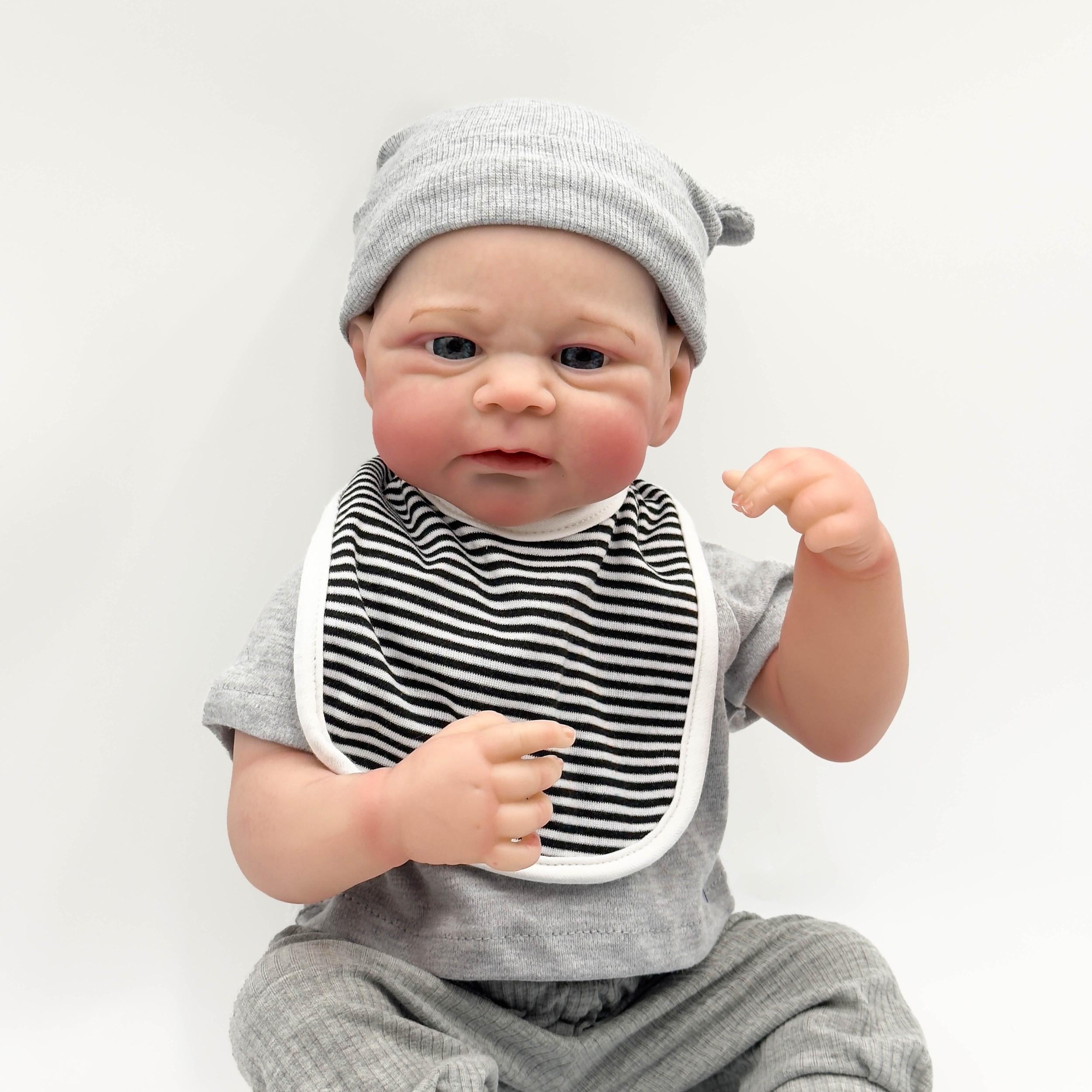 Elijah 48 Lifelike Reborn Doll with Hand Painted Details Soft Vinyl Limbs