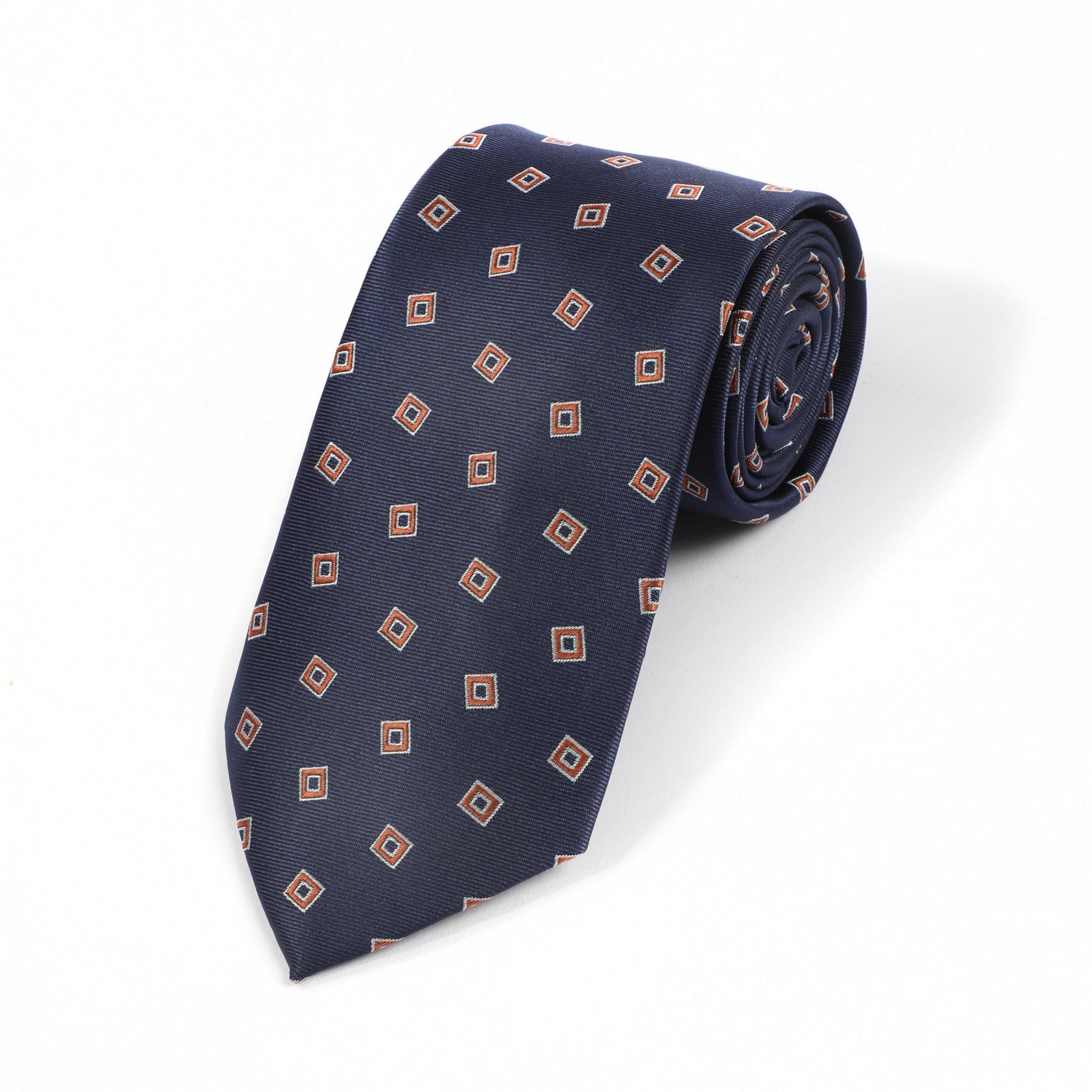 Vintage Square Pattern Tie For Men