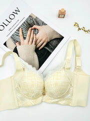 Lace Push Up Bra with Scallop Trim