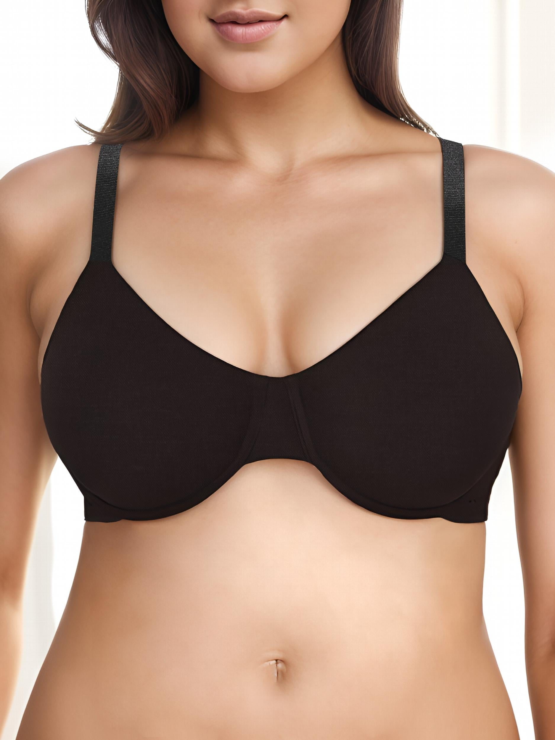 Solid Push Up Bra Comfy & Soft Intimates Bra Lingerie & Underwear