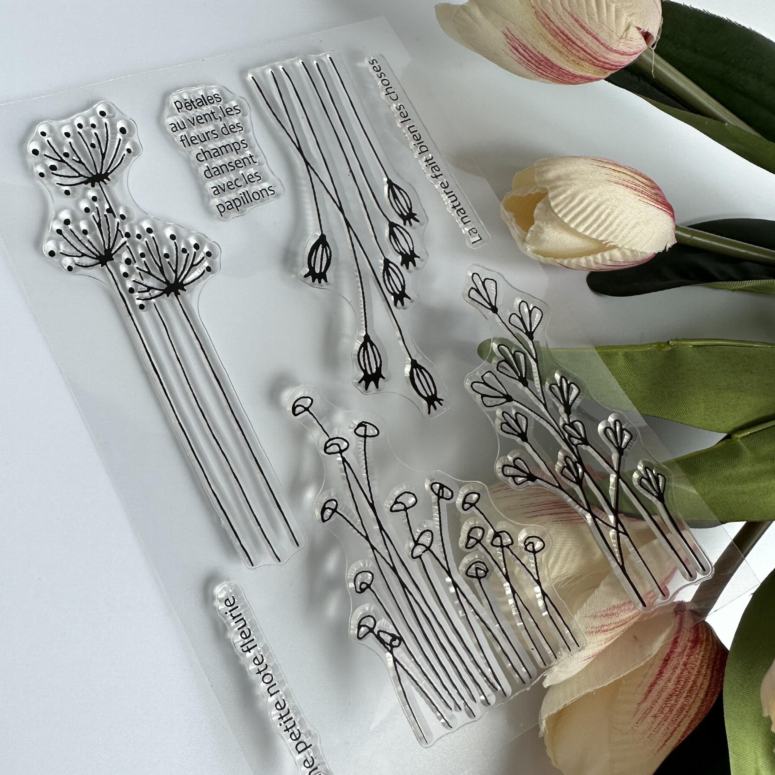 Nature Theme Silicone Stamp for Card Making & Scrapbooking