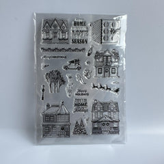 Christmas Blessing Words Clear Stamp for Card Making & Photo Album Decoration