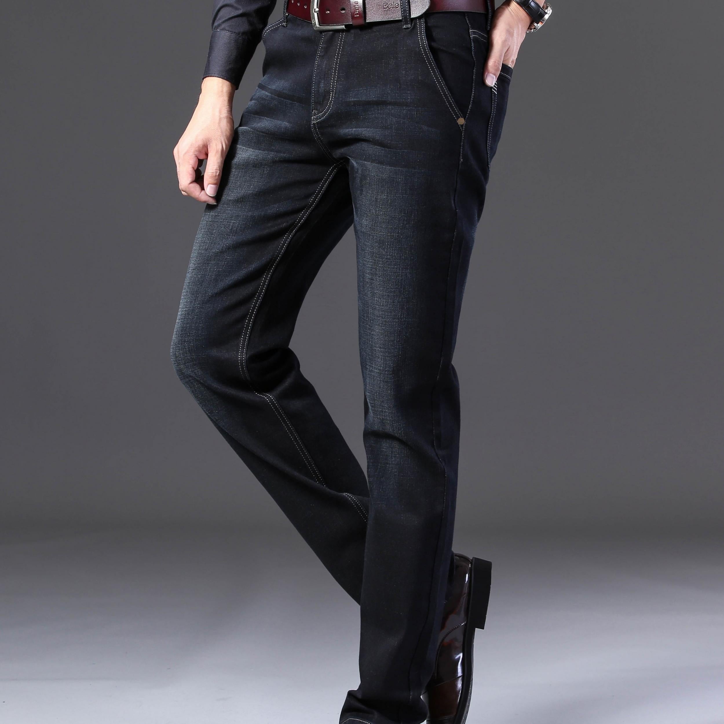 Men's Regular Denim Jeans With Pockets