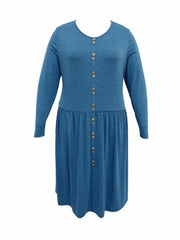  Casual Dress Women's Plus Solid Maxi Dress