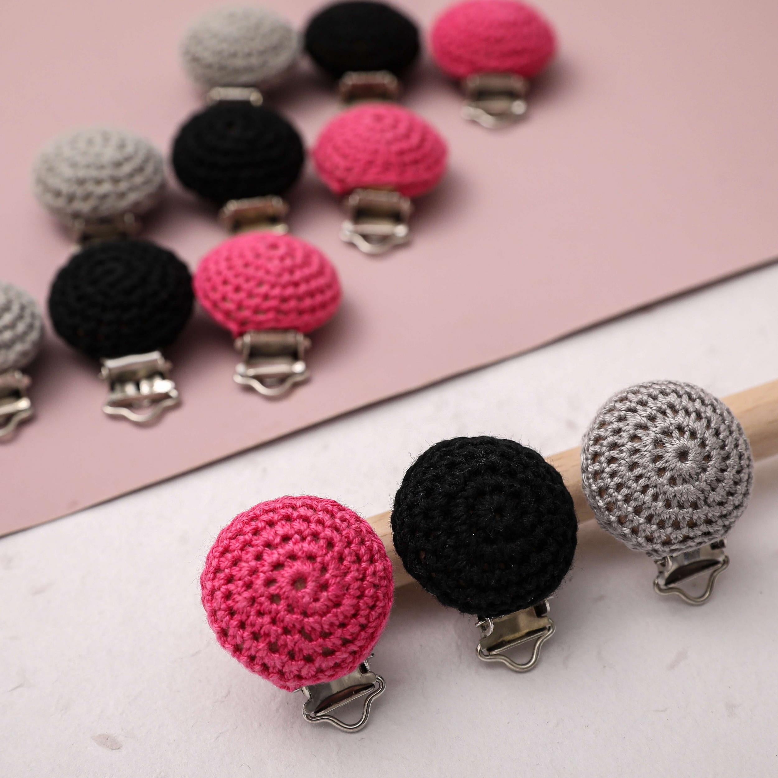 Small Crochet Pacifier Clip - Pacifier Accessory