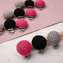 Small Crochet Pacifier Clip - Pacifier Accessory