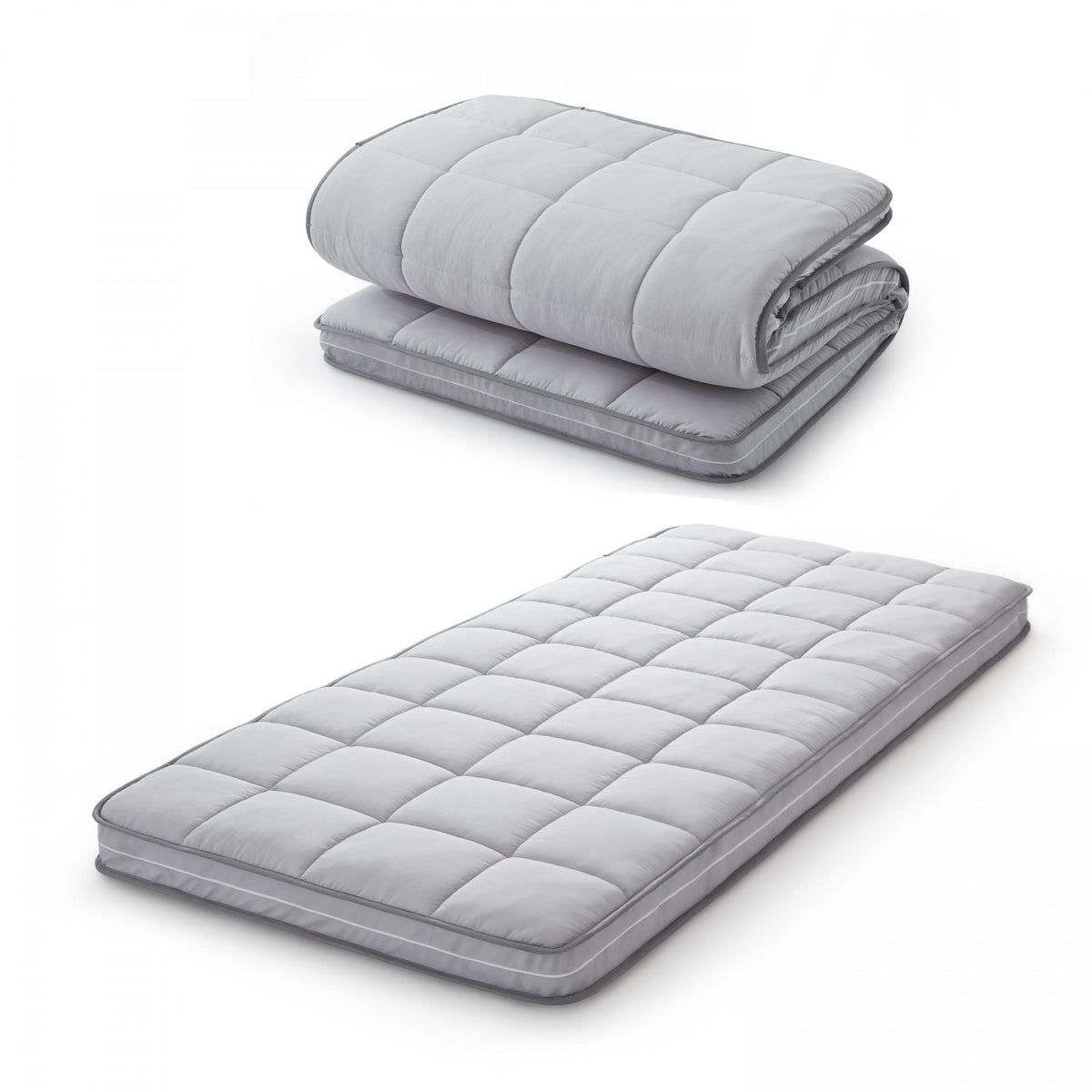 Jamdok Gel Infused Memory Foam Cot Mattress Topper Narrow Twin