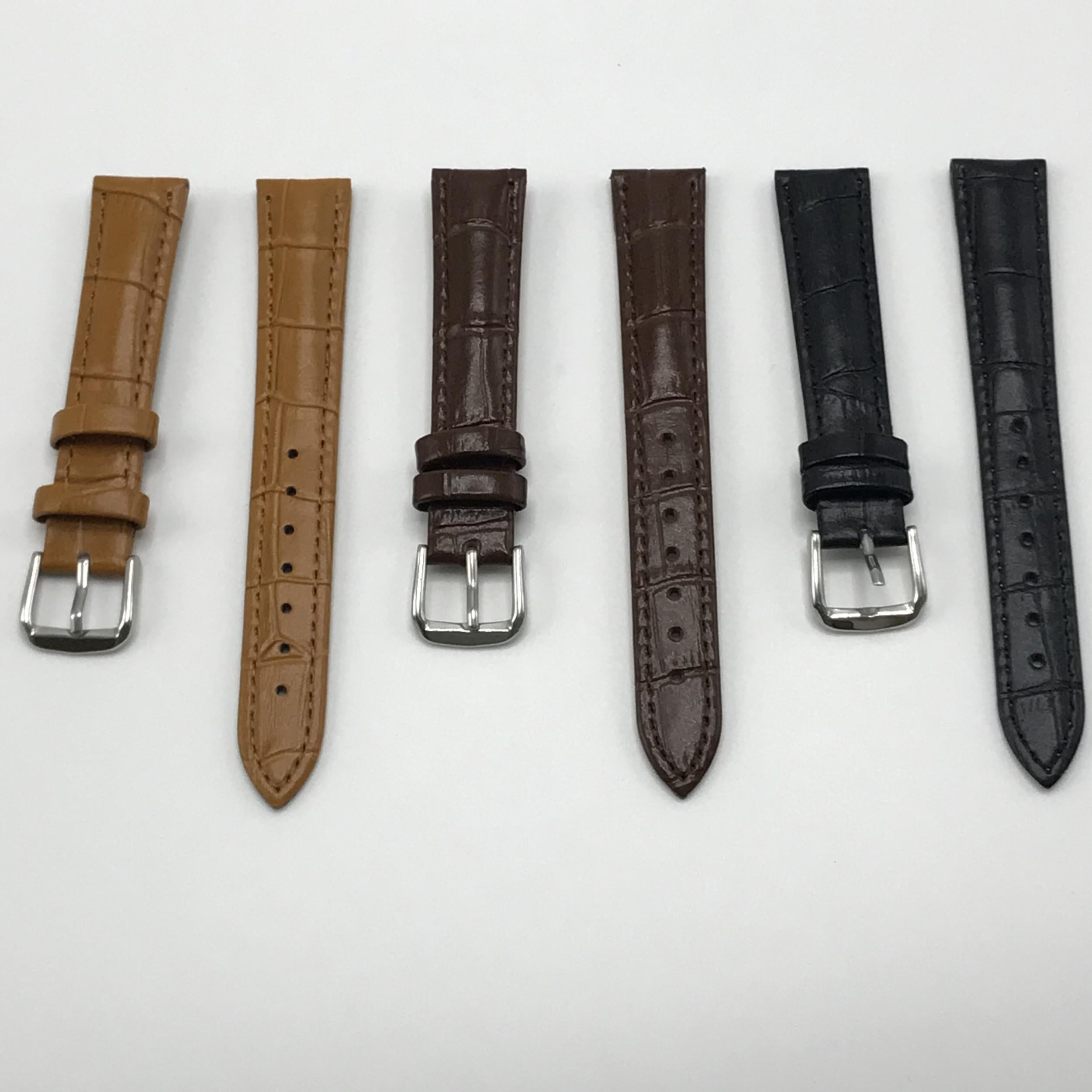 Brown Light Brown Leather Watch Strap for Watches