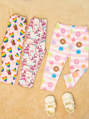 2pcs Baby Girls Cartoon Leggings Soft Ankle Pants