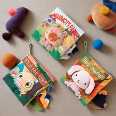 Toddler Tail Cloth Book Animal Tails Polyester Fabric Book