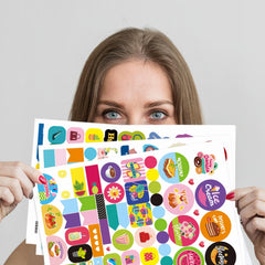Planner Sticker Pack 1200PCS Month DIY Set
