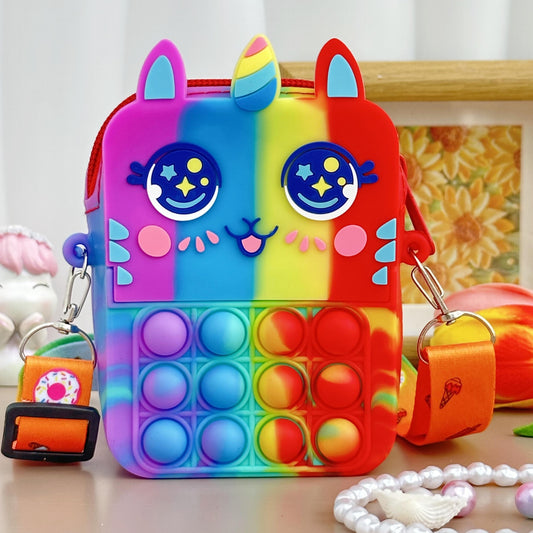 Girls Unicorn Coin Purse Crossbody Bag Gift Kids Accessories