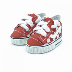 Plaid Sneakers for 14 inch BJD Dolls