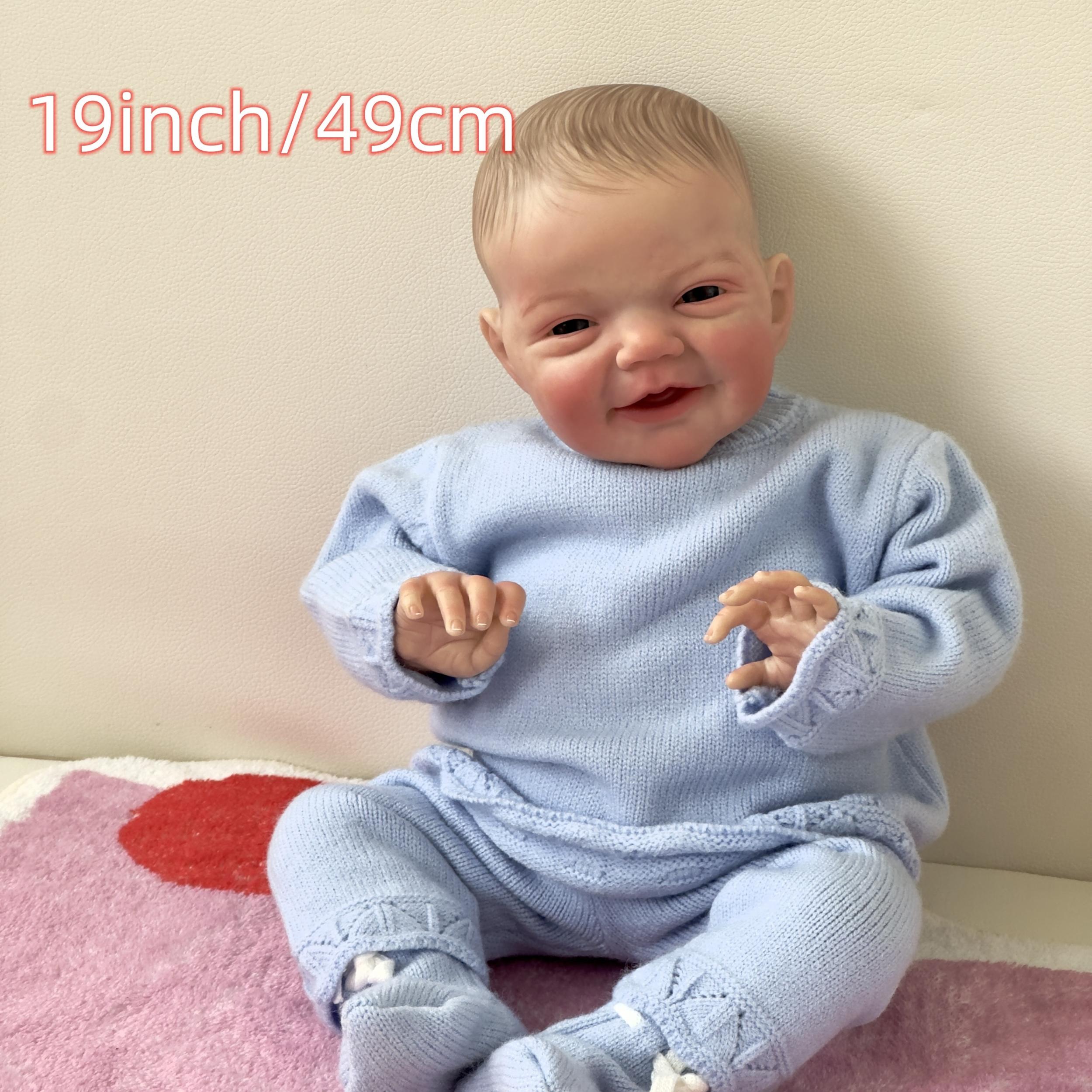 Lifelike 48" Kids Doll Soft Touch Vinyl Hand Painted Skin Realistic Features
