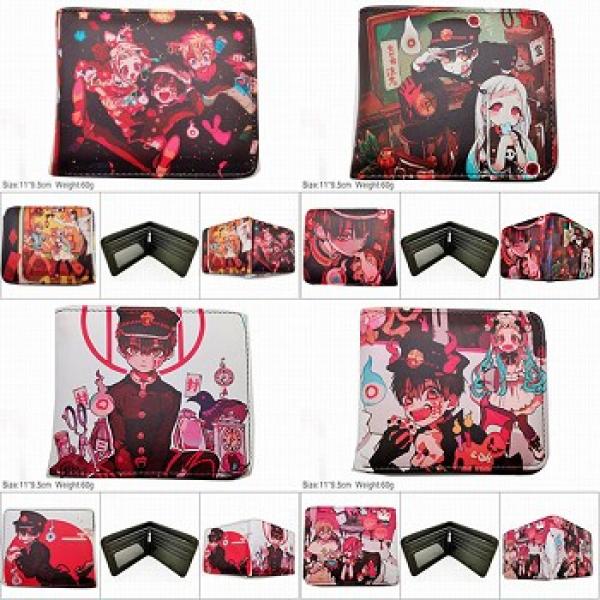IVYYE Toilet-Bound Hanako-kun Anime Wallet Zipper Coin Purse Card Holder