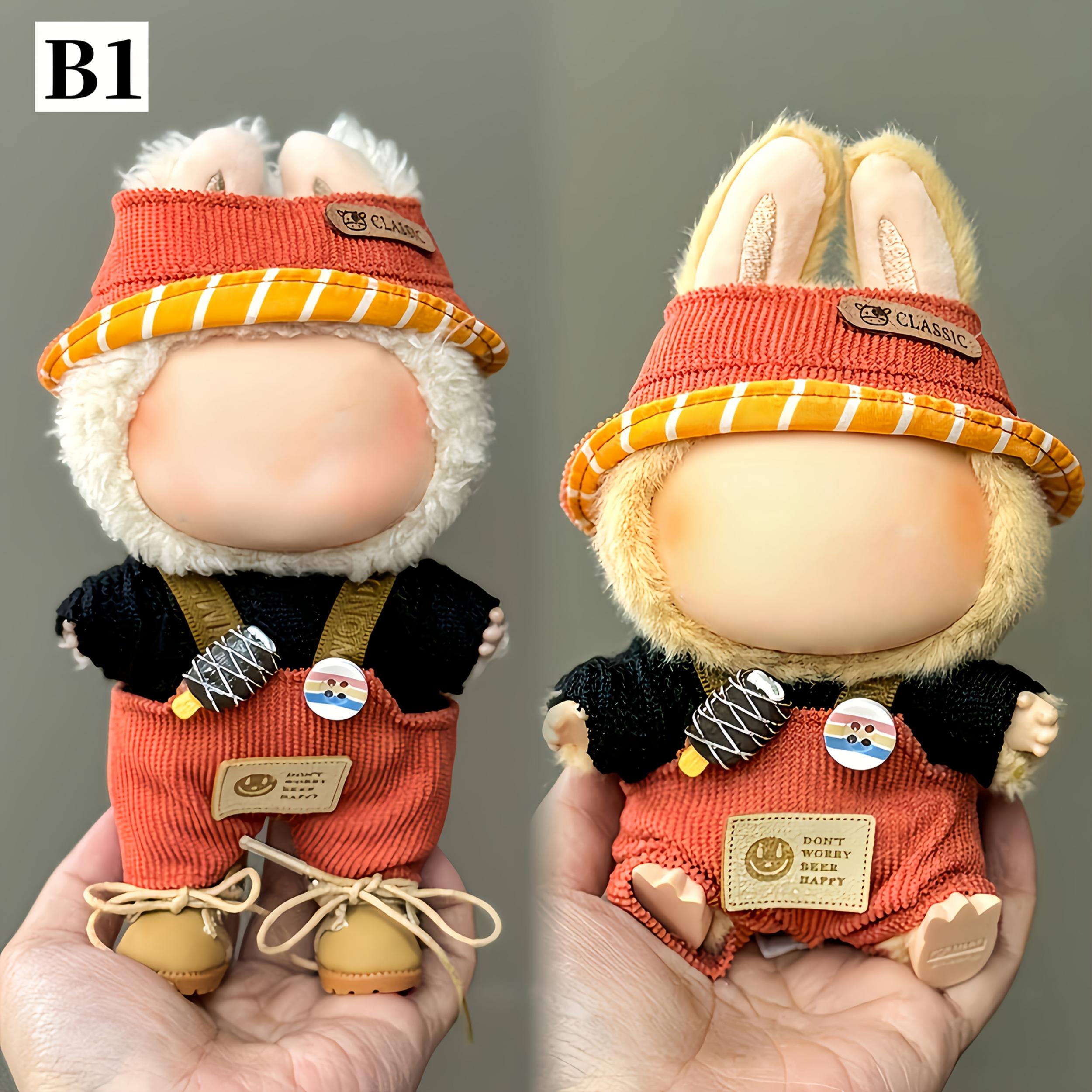 LABUBU Doll Clothes Set for 16 Inch Dolls - DIY Outfit Accessories - Gift