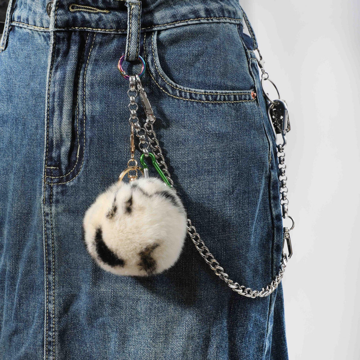 Iron Tag Pants Chain Funky Belt For Men