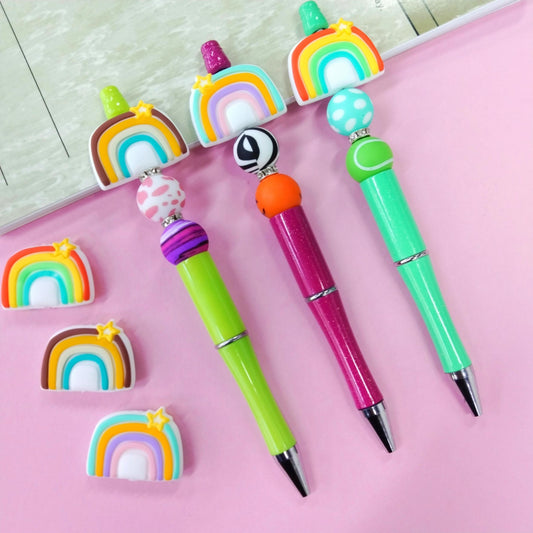 Silicone Rainbow Teether Beads for Healthy Gum Growth