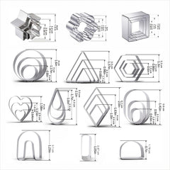 Stainless Steel Clay Mold Soft Pottery Earrings Cutter