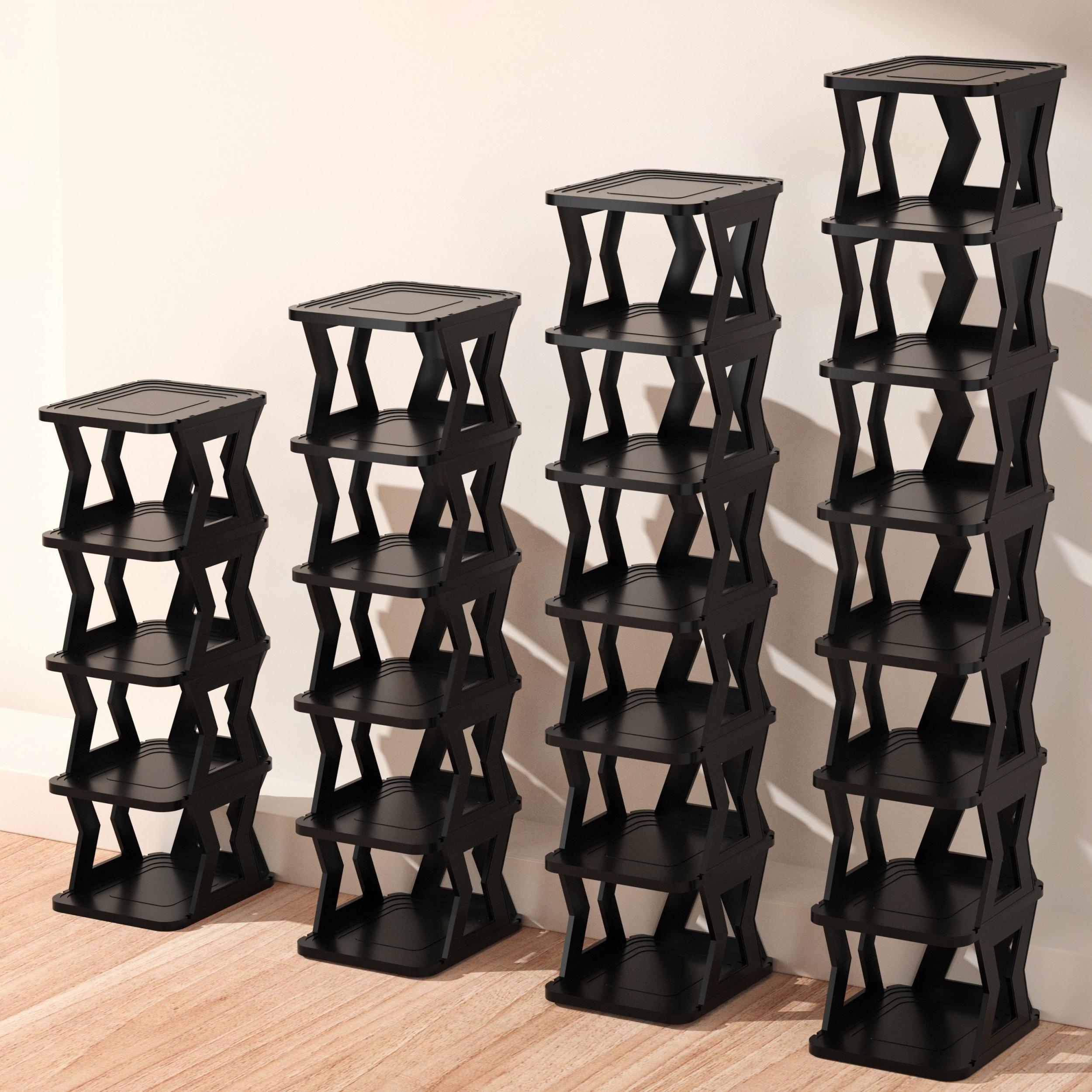 1pc Plastic Shoes Rack Space Saving Organizer