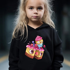 Cartoon Cake Pattern 2pcs Activewear Girls Sports Outfits Running Gift