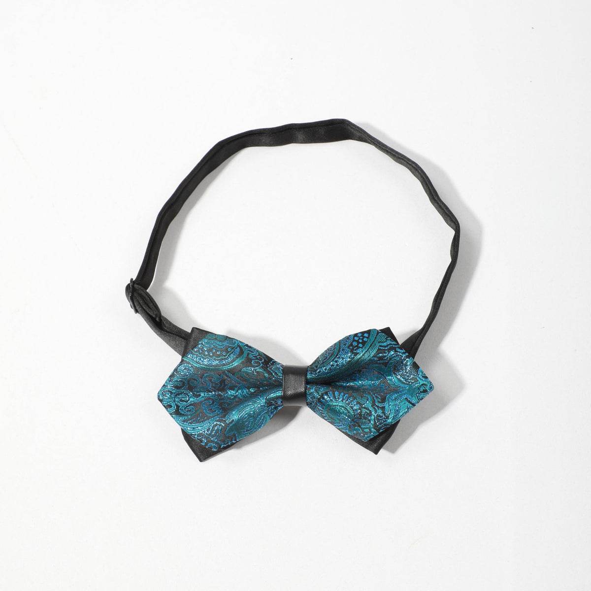 Men's Double Layer Paisley Flower Bow Tie