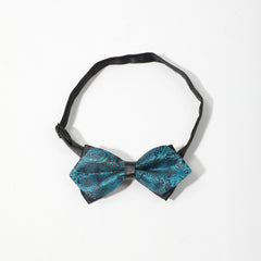 Men's Double Layer Paisley Flower Bow Tie